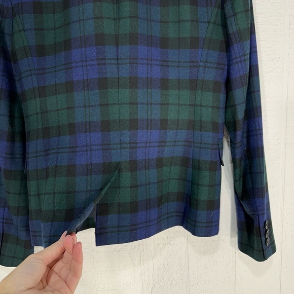 J. Crew plaid schoolboy blazer size 2 - Picture 7 of 13